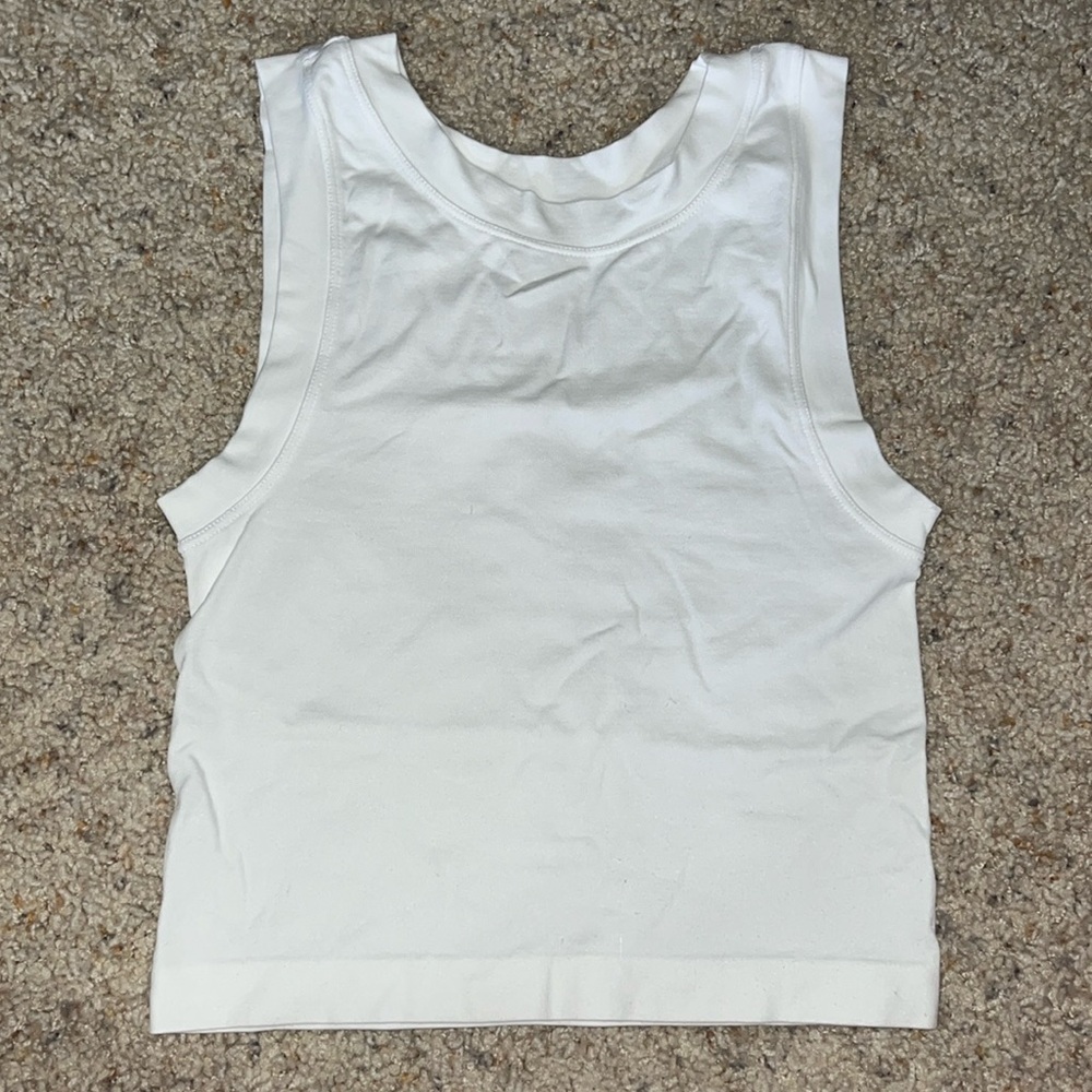 Women’s Aura white tank top